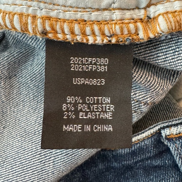 Universal Standard Donna High Rise Curve Straight Leg Jeans Stonewash Indigo - Picture 6 of 7